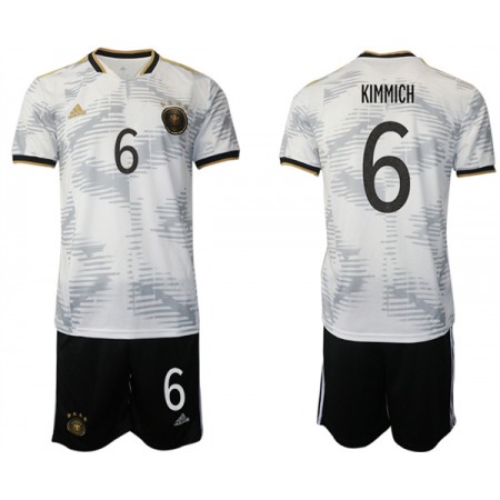 Men's Germany #6 Kimmich White 2022 FIFA World Cup Home Soccer Jersey Suit