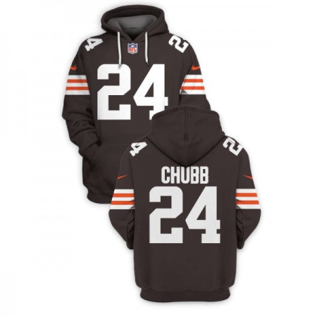 Men's Cleveland Browns Active Player Custom 2021 New Brown Pullover Hoodie