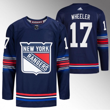 Men's New York Rangers #17 Blake Wheeler Navy Stitched Jersey