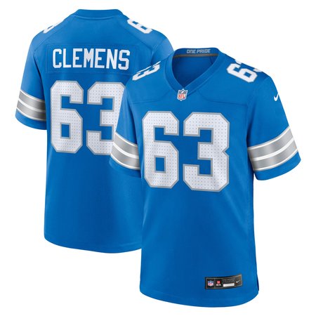 Men's Detroit Lions Duke Clemens Nike Blue Game Jersey