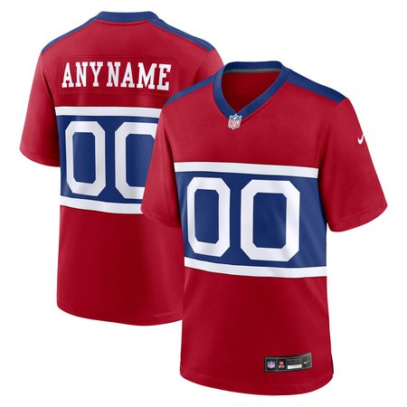 Men's New York Giants Nike Century Red Alternate Game Custom Jersey