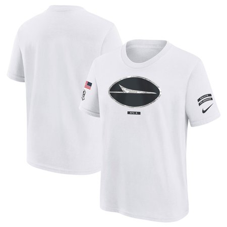 Youth New York Jets Nike White 2024 Salute To Service T-Shirt