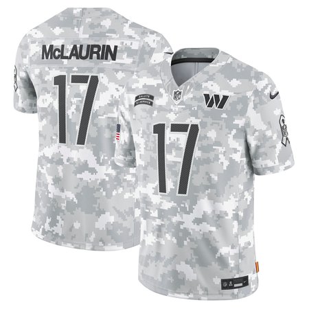 Men's Washington Commanders Terry McLaurin Nike Arctic Camo 2024 Salute to Service Limited Jersey