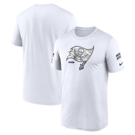 Men's Tampa Bay Buccaneers Nike White 2024 Salute To Service Legend Performance T-Shirt