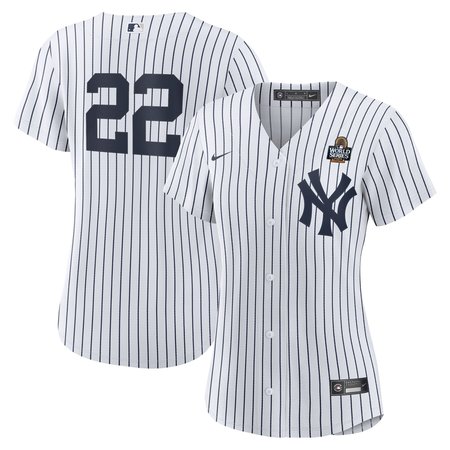 Women's New York Yankees Juan Soto Nike White 2024 World Series Home Replica Player Jersey