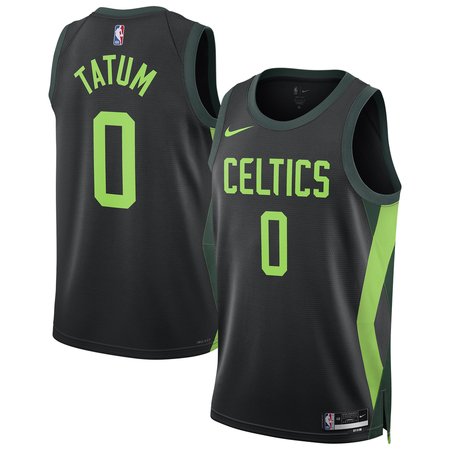 Unisex Boston Celtics Jayson Tatum Nike Black 2024/25 Swingman Player Jersey - City Edition