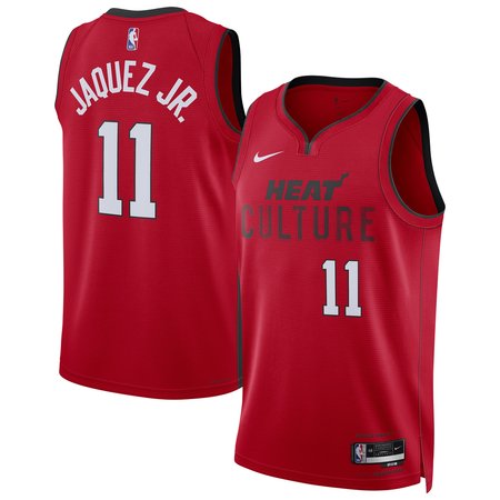 Unisex Miami Heat Jaime Jaquez Jr. Nike Red 2024/25 Swingman Player Jersey - City Edition