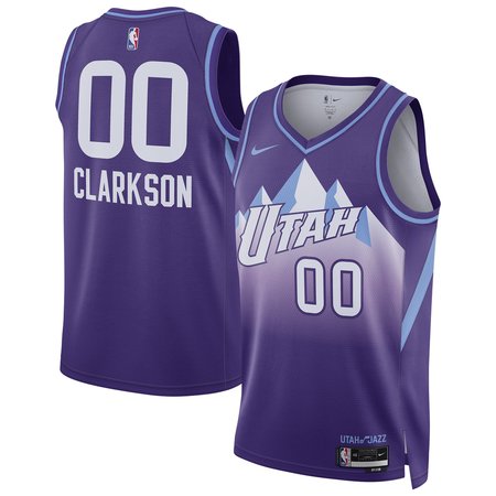 Unisex Utah Jazz Jordan Clarkson Nike Purple 2024/25 Swingman Player Jersey - City Edition