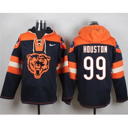 Nike Bears #99 Lamarr Houston Navy Blue Player Pullover NFL Hoodie