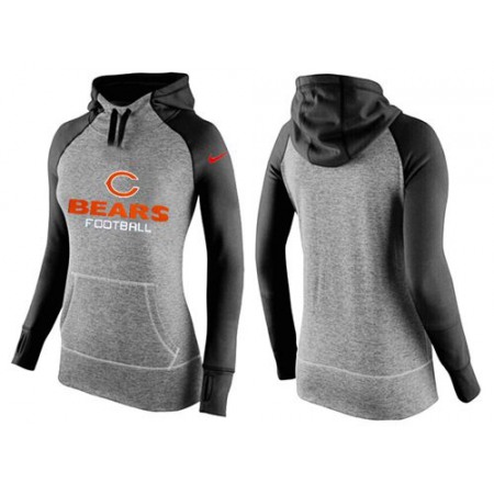 Women's Nike Chicago Bears Performance Hoodie Grey & Black