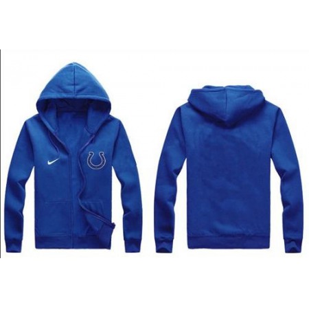 Nike Indianapolis Colts Authentic Logo Hoodie Blue