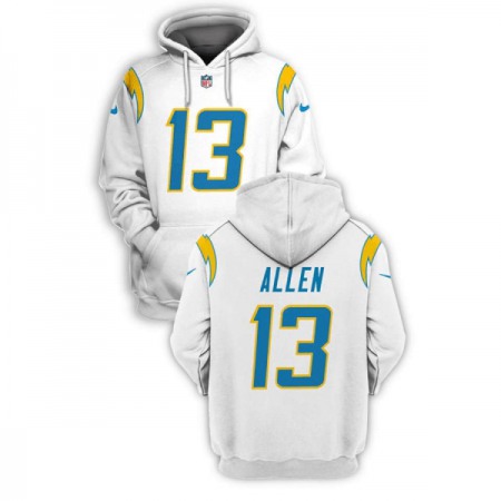 Men's Los Angeles Chargers #13 Keenan Allen 2021 White Pullover Hoodie