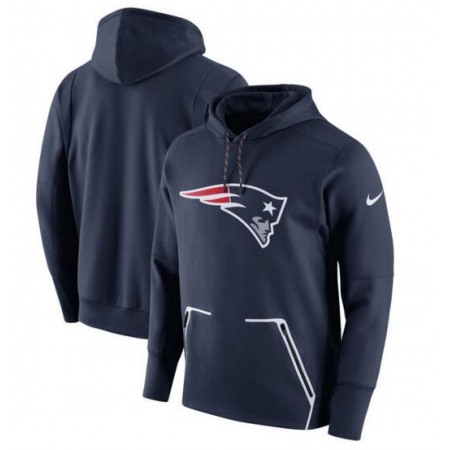 Men's Nike New England Patriots Navy Champ Drive Vapor Speed Pullover Hoodie