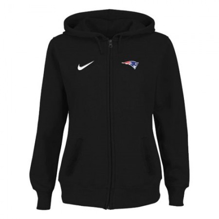 Women's New England Patriots Stadium Rally Full Zip Hoodie Black