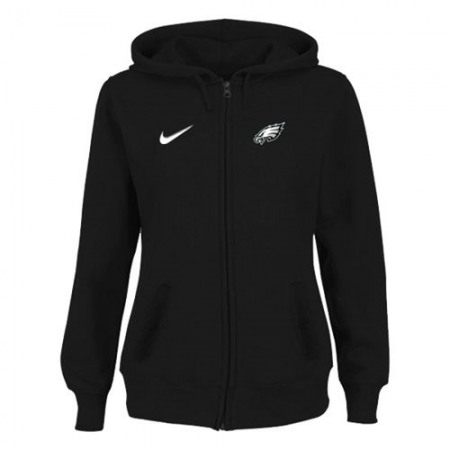 Women's Philadelphia Eagles Stadium Rally Full Zip Hoodie Black