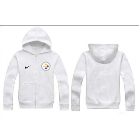 Nike Pittsburgh Steelers Authentic Logo Hoodie White