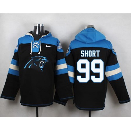 Nike Panthers #99 Kawann Short Black Player Pullover NFL Hoodie