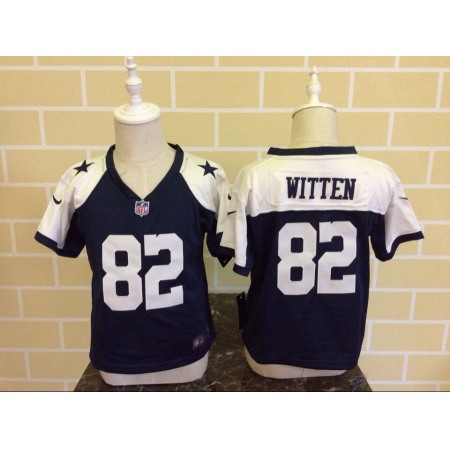 Toddler Nike Dallas Cowboys #82 Jason Witten Blue Thanksgiving Stitched NFL Jersey