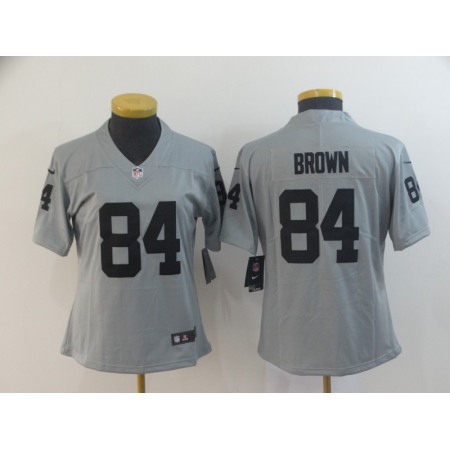 Women's Oakland Raiders #84 Antonio Brow 2019 Gary Inverted Legend Stitched NFL Jersey(Run Small)