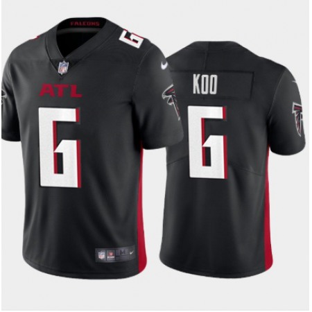 Men's Atlanta Falcons #6 Younghoe Koo New Black Vapor Untouchable Limited Stitched Jersey