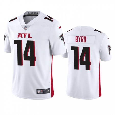 Men's Atlanta Falcons #14 Damiere Byrd White Vapor Untouchable Stitched Football Jersey