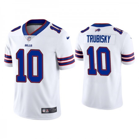 Men's Buffalo Bills #10 Mitchell Trubisky White Vapor Untouchable Limited Stitched Jersey