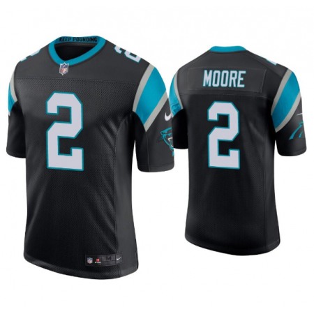 Men's Carolina Panthers #2 D.J Moore Black Vapor Untouchable Limited Stitched Jersey