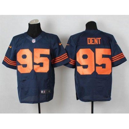 Nike Bears #95 Richard Dent Navy Blue 1940s Throwback Men's Stitched NFL Elite Jersey