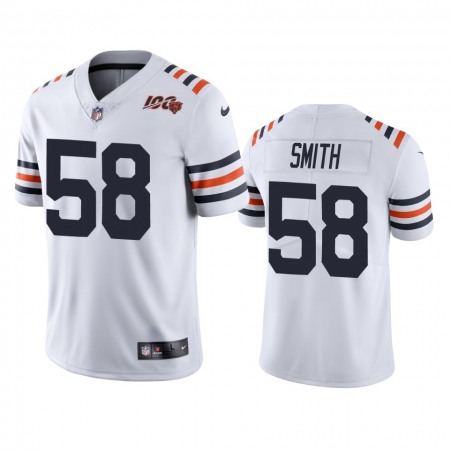 Men's Chicago Bears #58 Roquan Smith White 2019 100th Season Limited Stitched NFL Jersey