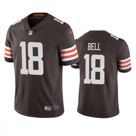 Men's Cleveland Browns #18 David Bell Brown Vapor Untouchable Limited Stitched Jersey