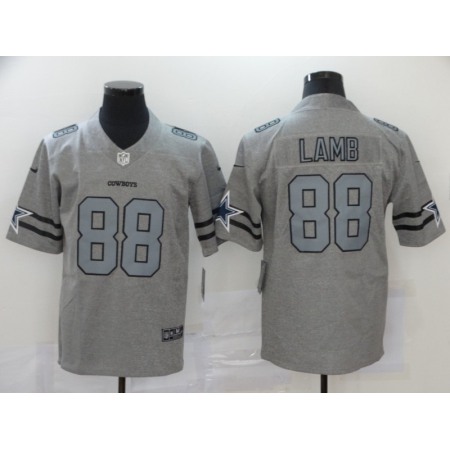 Men's Dallas Cowboys #88 CeeDee Lamb Grey Stitched Jersey