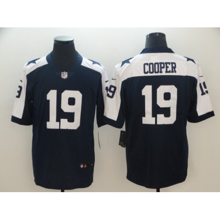 Men's Dallas Cowboys #19 Amari Cooper Navy Thanksgiving Vapor Untouchable Limited Stitched NFL Jersey