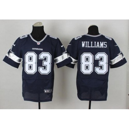 Nike Cowboys #83 Terrance Williams Navy Blue Team Color Men's Stitched NFL Elite Jersey