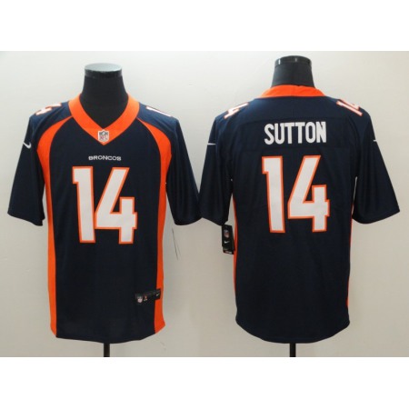 Men's Denver Broncos #14 Courtland Sutton Navy Vapor Untouchable Limited NFL Stitched Jersey