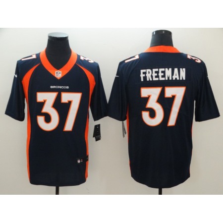 Men's Denver Broncos #37 Royce Freeman Navy Vapor Untouchable Limited NFL Stitched Jersey