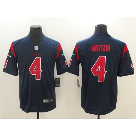 Men's Nike Houston Texans #4 Deshaun Watson Navy Vapor Untouchable Color Rush Limited Stitched NFL Jersey