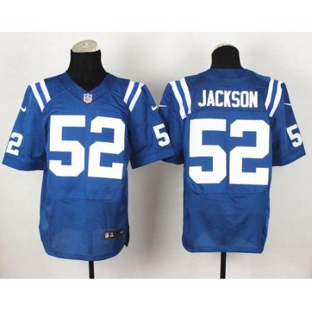 Nike Colts #52 D'Qwell Jackson Royal Blue Team Color Men's Stitched NFL Elite Jersey