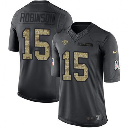 Nike Jaguars #15 Allen Robinson Black Men's Stitched NFL Limited 2016 Salute To Service Jersey