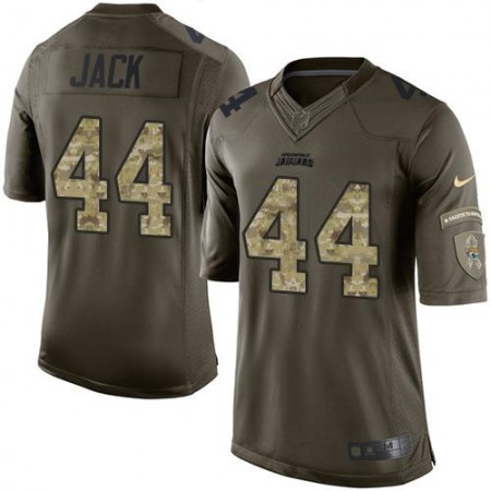 Nike Jaguars #44 Myles Jack Green Men's Stitched NFL Limited Salute to Service Jersey