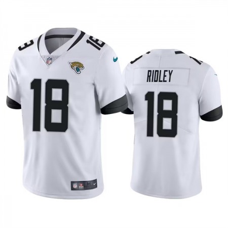 Men's Jacksonville Jaguars #18 Calvin Ridley White Vapor Untouchable Limited Stitched Jersey