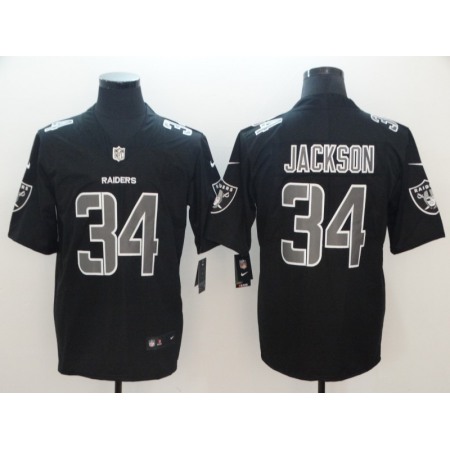 Men's Oakland Raiders #34 Bo Jackson 2018 Black Impact Limited Stitched NFL Jersey