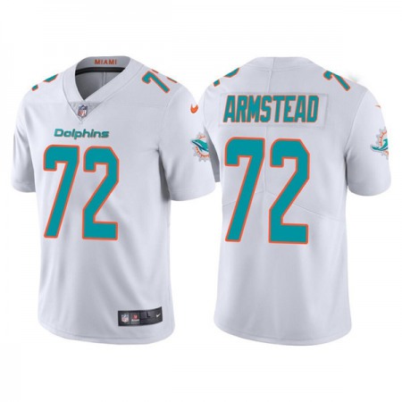 Men's Miami Dolphins #72 Terron Armstead White Vapor Untouchable Limited Stitched Football Jersey