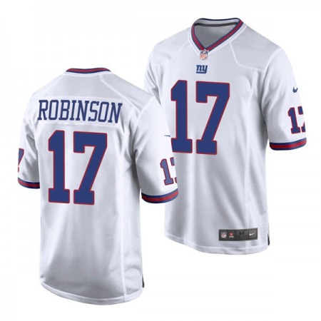 Men's New York Giants #17 Wan'Dale Robinson White Color Rush Limited Stitched Jersey