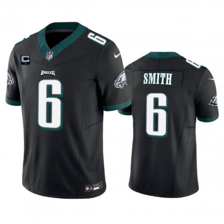 Men's Philadelphia Eagles #6 DeVonta Smith Black 2023 F.U.S.E. With 1-Star C Patch Vapor Untouchable Limited Stitched Football Jersey