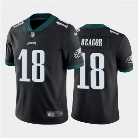 Men's Philadelphia Eagles #18 Jalen Reagor Black Vapor Untouchable Limited Stitched Jersey