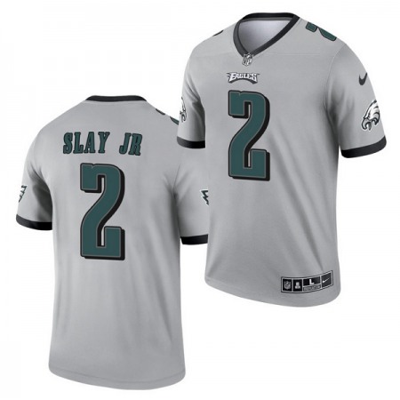 Men's Philadelphia Eagles #2 Darius Slay JR Silver Inverted Legend Stitched Football Jersey