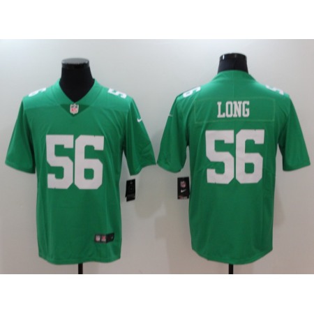 Men's Philadelphia Eagles #56 Chris Long Green Throwback Vapor Untouchable Limited Stitched NFL Jersey