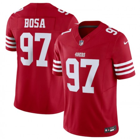 Men's San Francisco 49ers #97 Nick Bosa Red 2023 F.U.S.E. Vapor Untouchable Limited Stitched Football Jersey