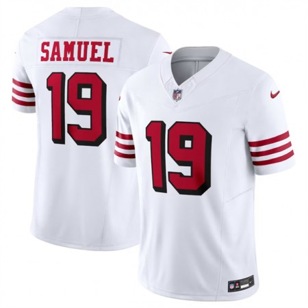 Men's San Francisco 49ers #19 Deebo Samuel New White 2023 F.U.S.E. Vapor Untouchable Limited Stitched Football Jersey