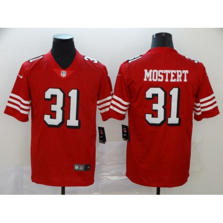 Men's San Francisco 49ers #31 Raheem Mostert New Red Vapor Untouchable Limited Stitched NFL Jersey